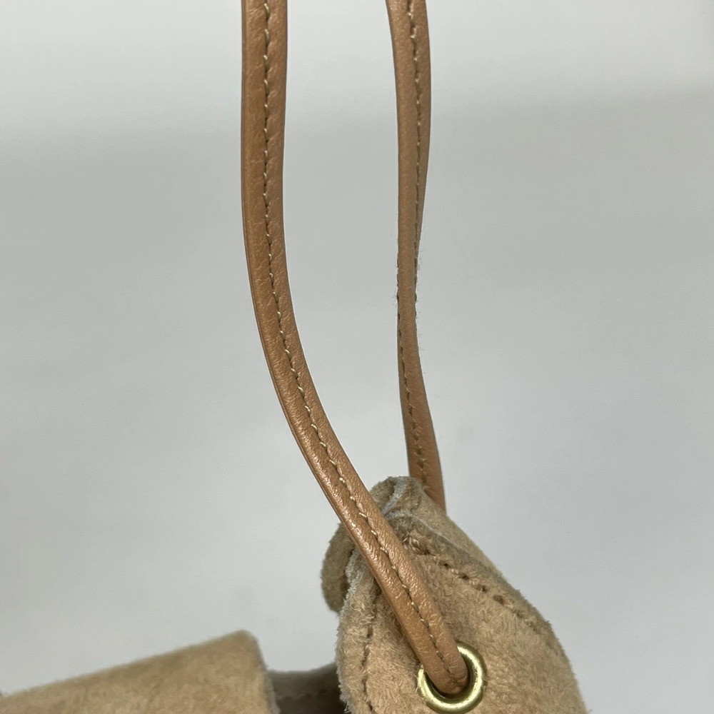 Gucci Heart Motif Shoulder Bag Crossbody Suede Beige - Picture 5 of 7
